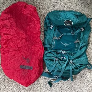 Osprey Kyte 46 Liter Pack with Rain Cover, Teal